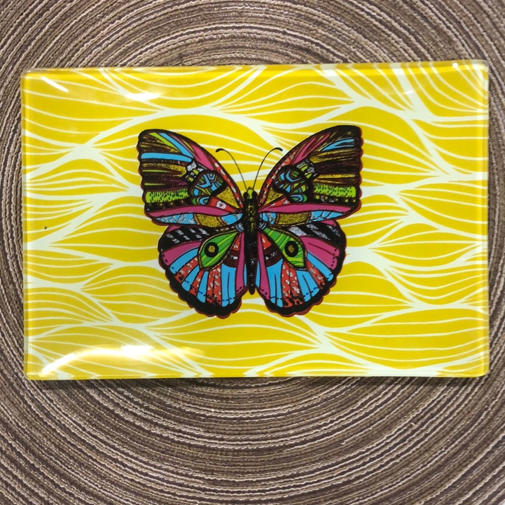 Glass Tray Butterfly